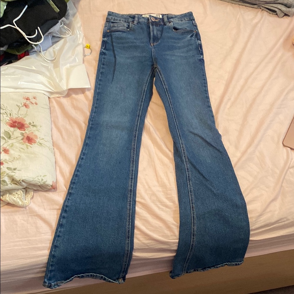 Women's Blue Flared Jeans
